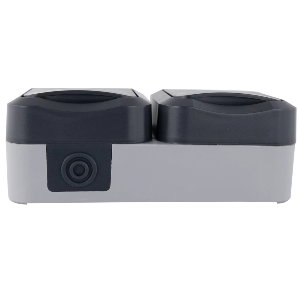 AquaStorm, Steckdose 2-fach, waagerecht, Aufputz