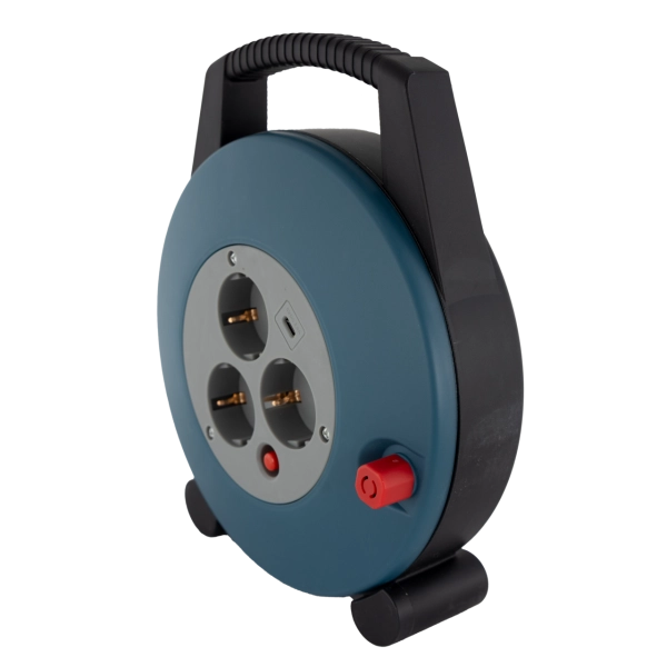 Kabelbox 3-fach mit USB Typ C, 10m Leitung H05VV3G1,5