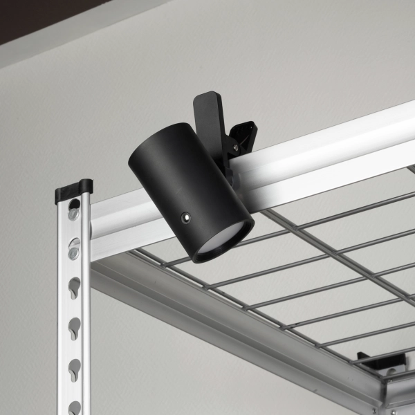LED Akku Clip-Magnet Leuchte IP54 schwarz
