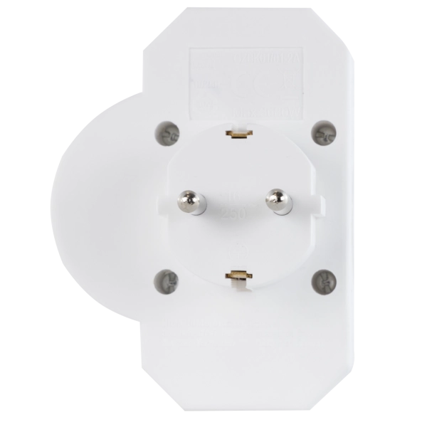 Adapter mit Schalter, 2+1-fach