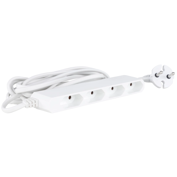 Euro-Steckdosenleiste, 4-fach, 3m