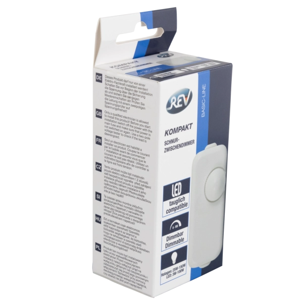 Schnur-Zwischendimmer LED, kompakt