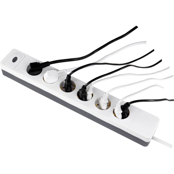 Steckdosenleiste COMBINI 6-fach, 1,4m