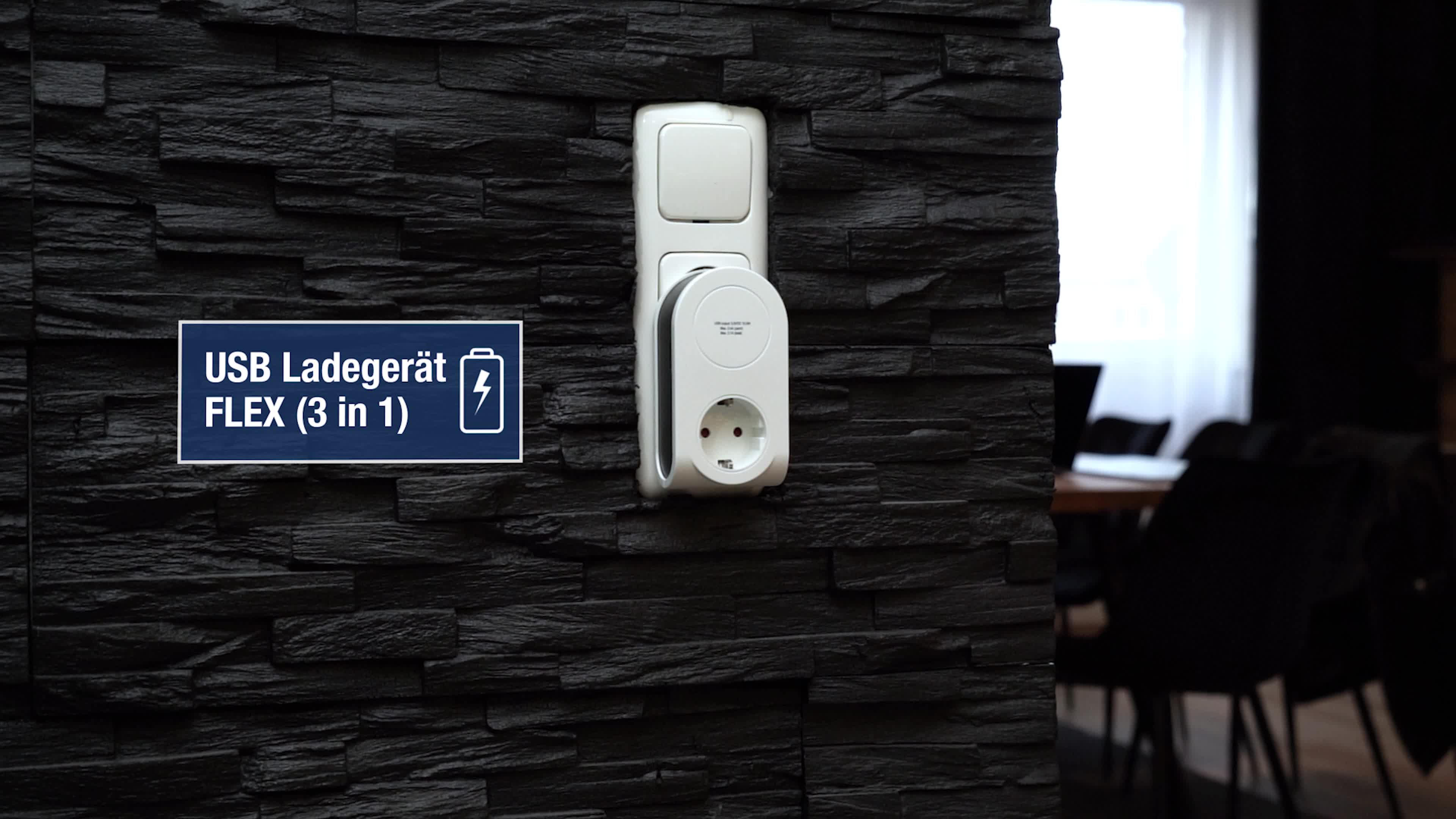 USB-Ladegerät Flex 3in1