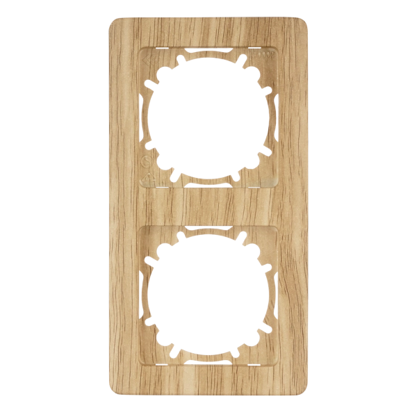 Abdeckrahmen 2-fach senkrecht