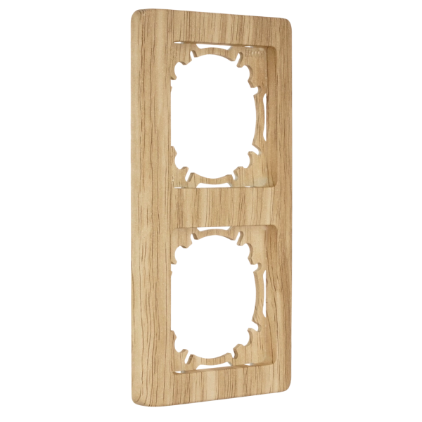 Abdeckrahmen 2-fach senkrecht