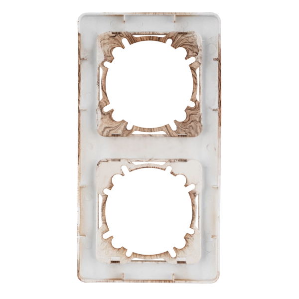 Abdeckrahmen 2-fach senkrecht