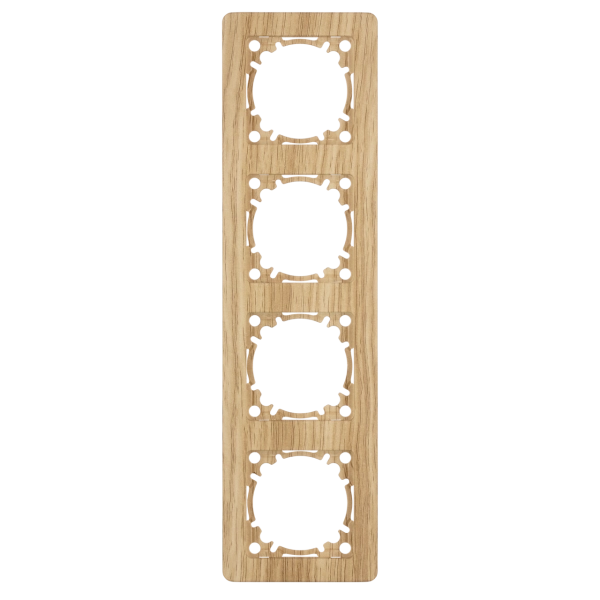 Abdeckrahmen 4-fach senkrecht