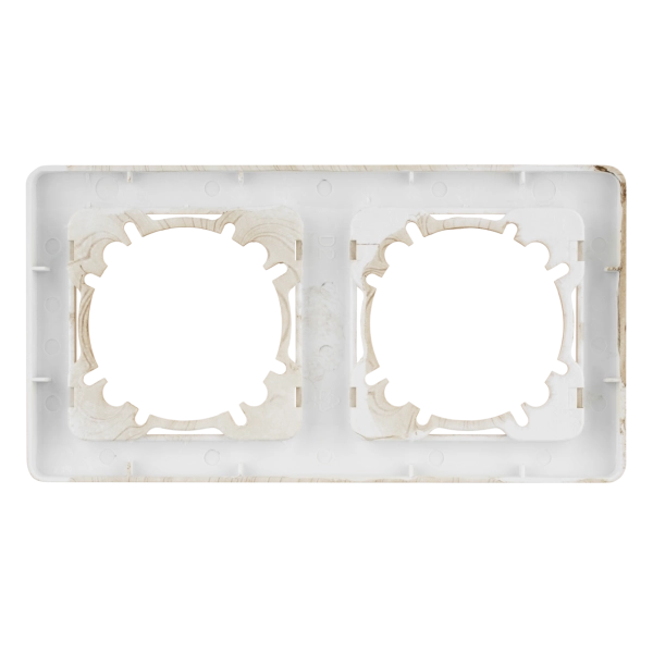 Abdeckrahmen 2-fach waagerecht