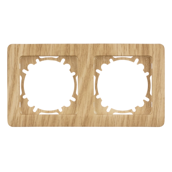 Abdeckrahmen 2-fach waagerecht