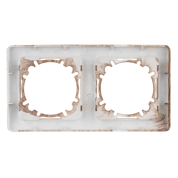 Abdeckrahmen 2-fach waagerecht