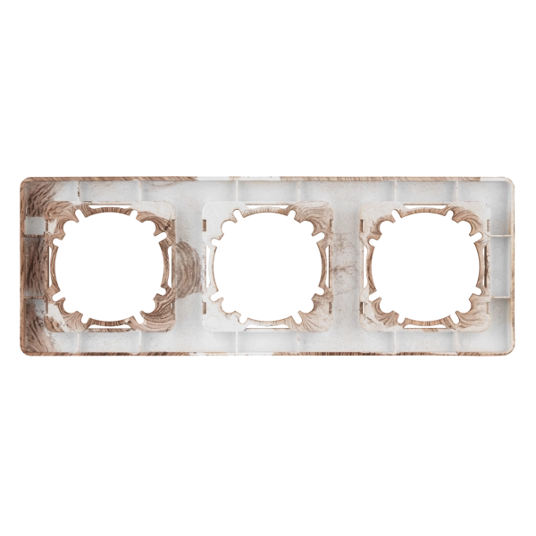 Abdeckrahmen 3-fach waagerecht