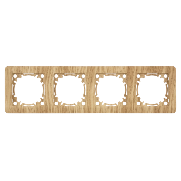 Abdeckrahmen 4-fach waagerecht