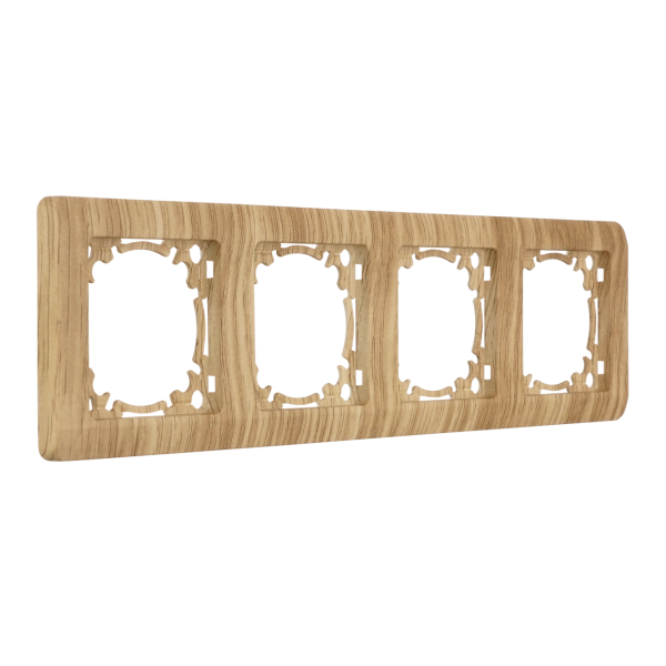 Abdeckrahmen 4-fach waagerecht