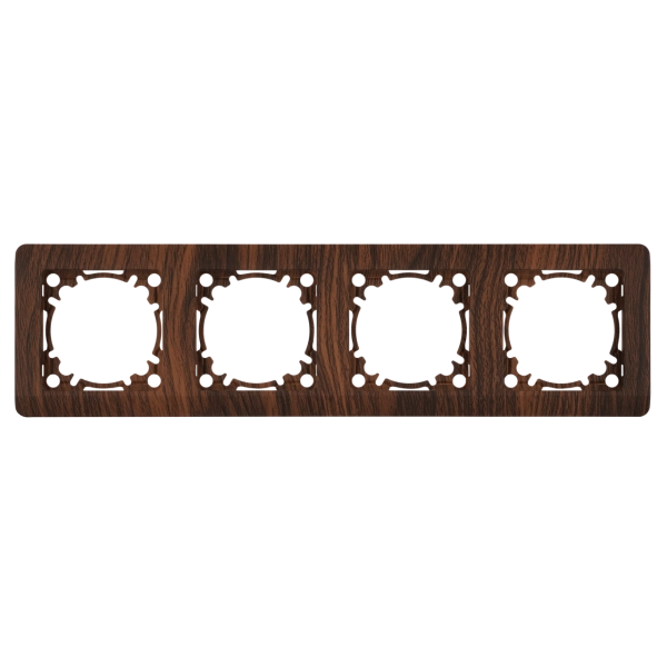 Abdeckrahmen 4-fach waagerecht