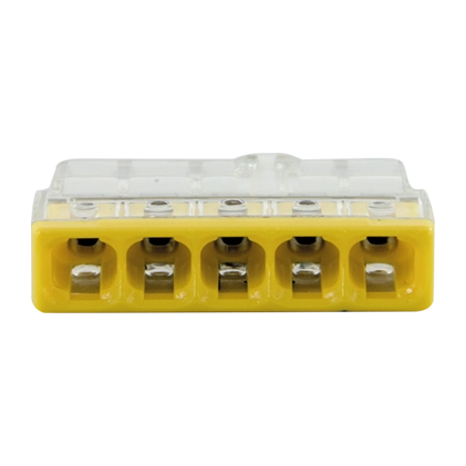WAGO-Compact-Verbindungsklemme, 5-fach, 6 Stück