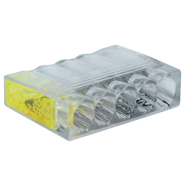 REV Compact-Verbindungsklemme 5-fach gelb 25 Stück