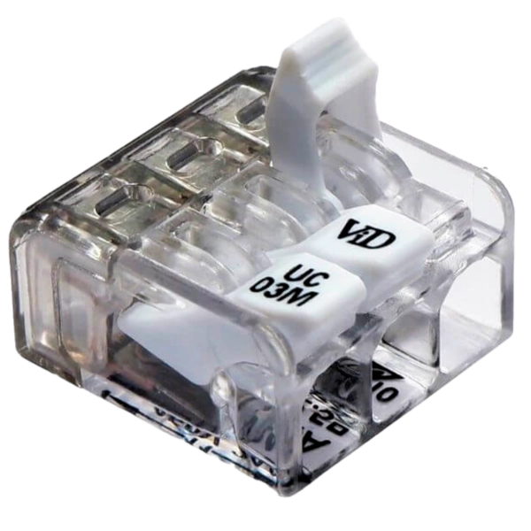 REV Verbindungsklemme mit Hebel 3-fach tr-ws 10 Stück