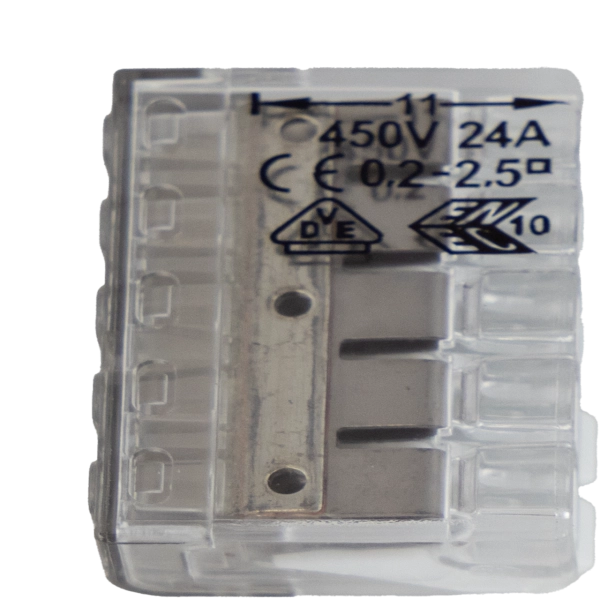 REV Verbindungsklemme mit Hebel 5-fach tr-ws 10 Stück