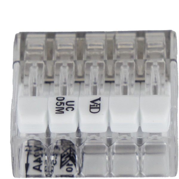 REV Verbindungsklemme mit Hebel 5-fach tr-ws 10 Stück