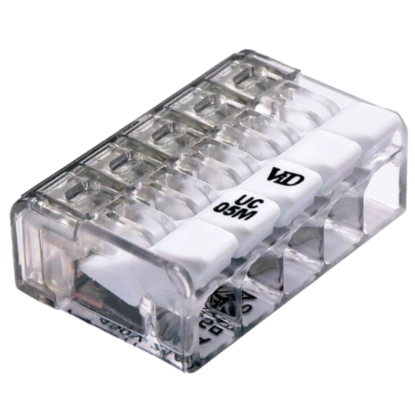 REV Verbindungsklemme mit Hebel 5-fach tr-ws 10 Stück