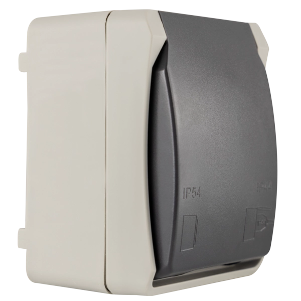 Aquabase Steckdose Aufputz, IP54