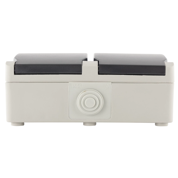 Aquabase Steckdose 2-fach Aufputz, IP44