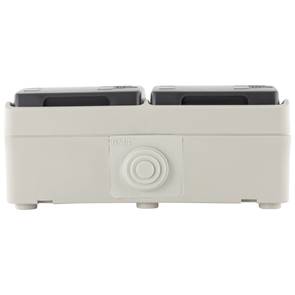 Aquabase Steckdose 2-fach Aufputz, IP44