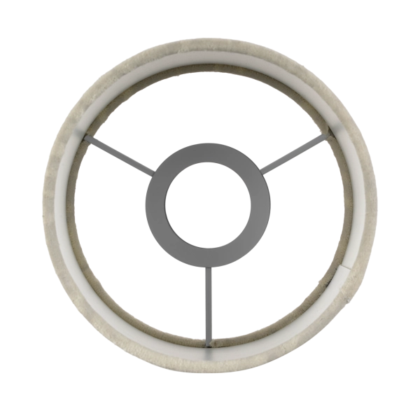 Lampenschirm Vintage arktisweiß Ø14cm