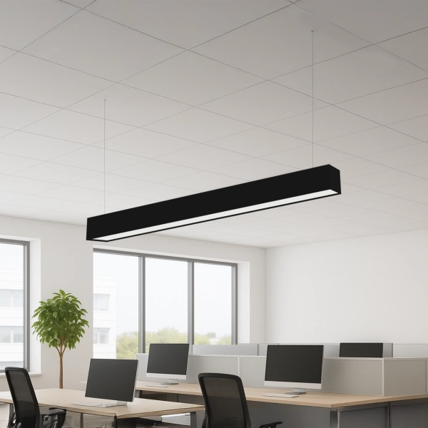 LED Office Leuchte mit Diffusor 120cm