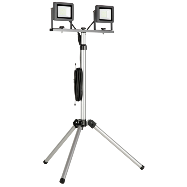 LED Arbeitsleuchte FLARE auf Stativ, 2x20W