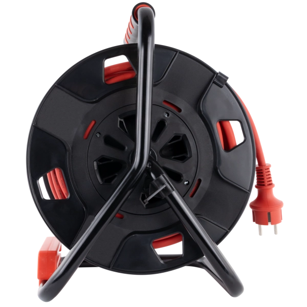 Kabeltrommel, Kunststoff, 4-fach, IP44, 25m