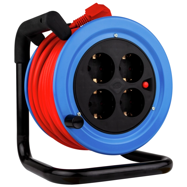 Minitrommel, Stahlblech, 4-fach, 15m