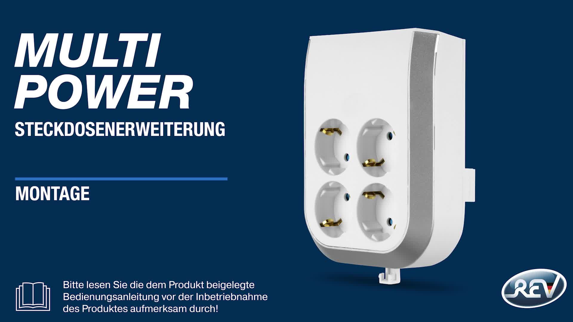 Steckdosenerweiterung Multipower, 4-fach