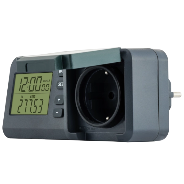 Energiekostenmessgerät LCD-Display IP44