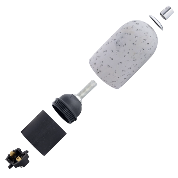 Leuchtenfassung Design Beton E27