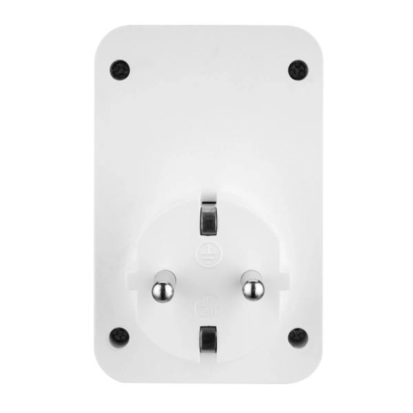 Steckdosen-Adapter 1fach mit Schalter und Combini-Stecksystem