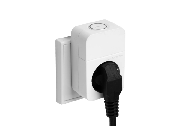 Steckdosen-Adapter 1fach mit Schalter und Combini-Stecksystem