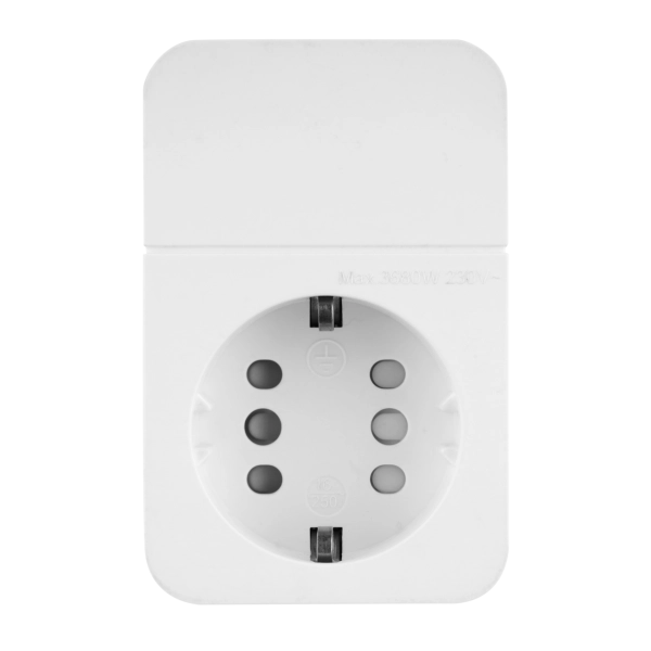 Steckdosen-Adapter 1fach mit Schalter und Combini-Stecksystem