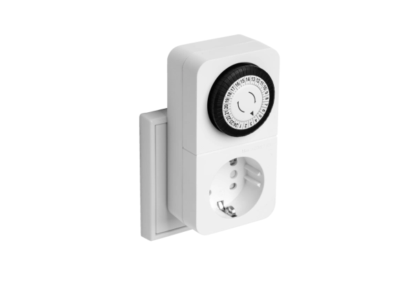 Zeitschaltuhr mit Combini-Stecksystem