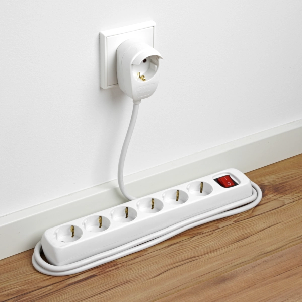 Steckdosenleiste Powersplit, 6+1-fach, 2m