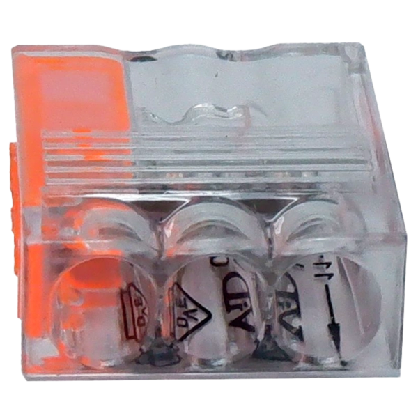 REV Compact-Verbindungsklemme 3-fach orange 100 Stück