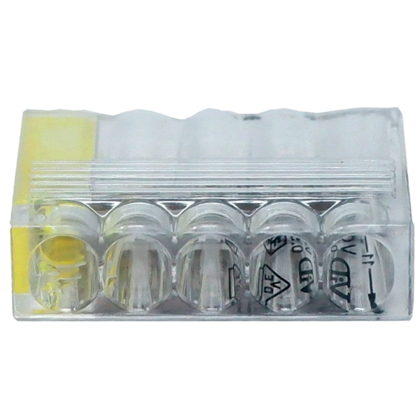 REV Compact-Verbindungsklemme 5-fach gelb 100 Stück