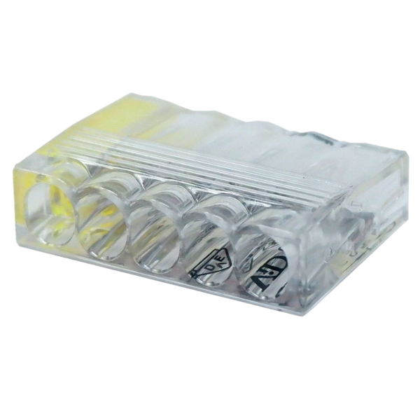 REV Compact-Verbindungsklemme 5-fach gelb 100 Stück