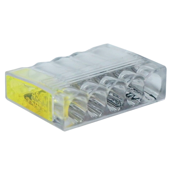 REV Compact-Verbindungsklemme 5-fach gelb 100 Stück