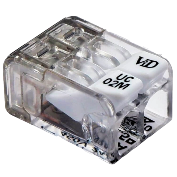 REV Verbindungsklemme mit Hebel 2-fach tr-ws 100 Stück