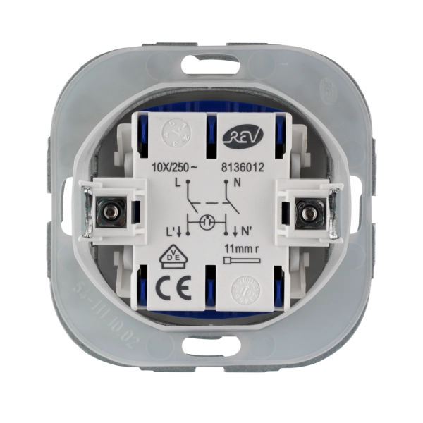 AquaKombi, Heizung Hauptschalter, Unterputz IP44