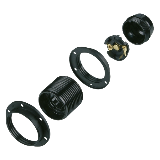 Fassung aus Isolierstoff, E27