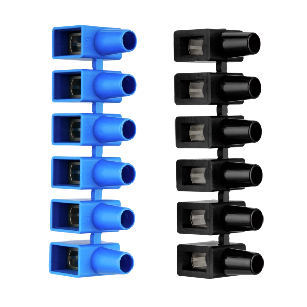 Elastik-Dosenklemme, 1,5 - 6,0 mm², 6polig, 2 Stück
