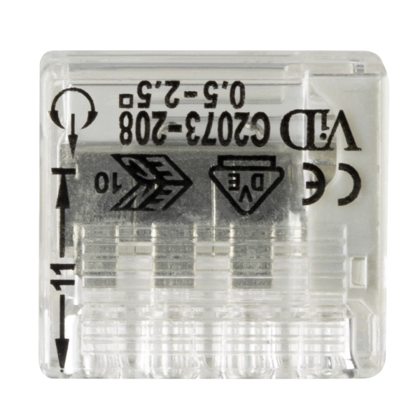 Steck-Dosenklemme, 0,5-2,5mm², 5 Stück